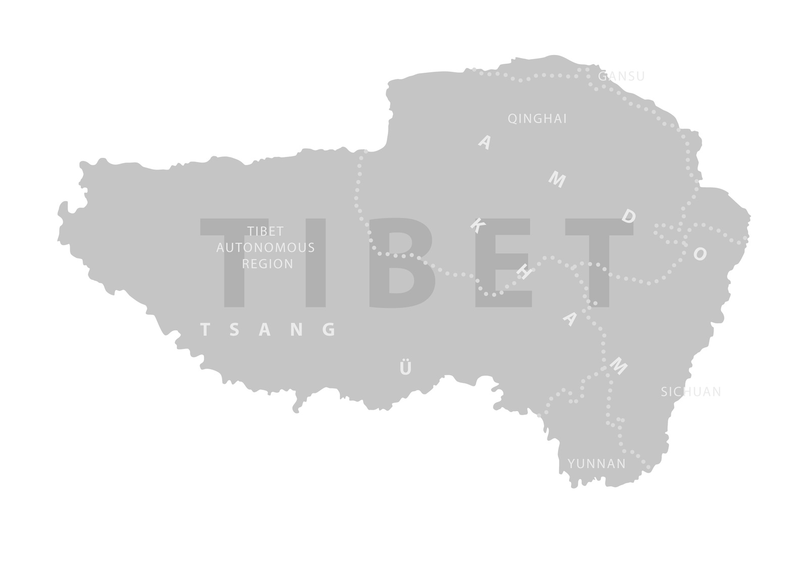 Landkarte Tibet