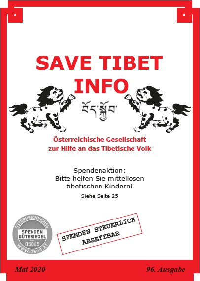 SAVE TIBET Info - Zeitung, Ausgabe 96, Mai 2020