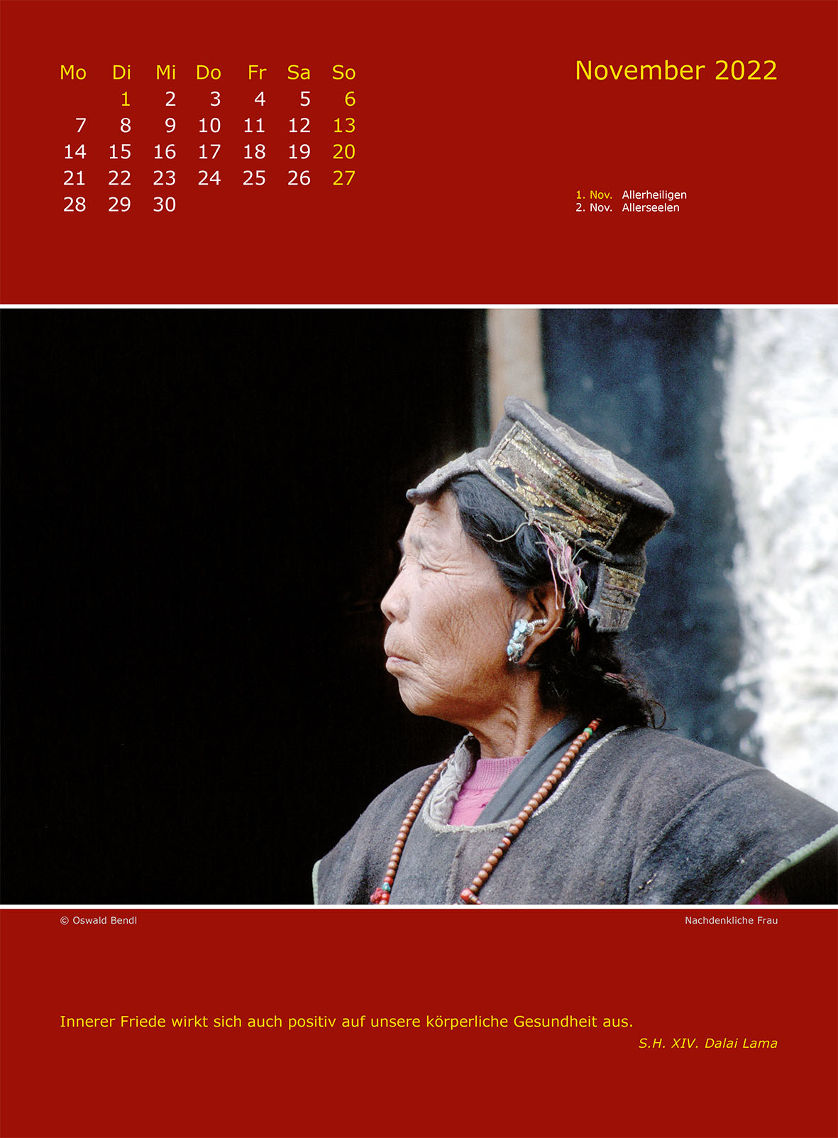 Save Tibet Kalender 2022