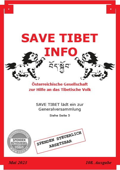SAVE TIBET Info - Zeitung, Ausgabe 108, Mai 2023
